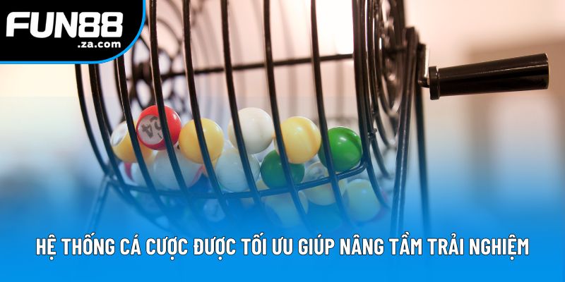 Hệ thống cá cược được tối ưu giúp nâng tầm trải nghiệm
